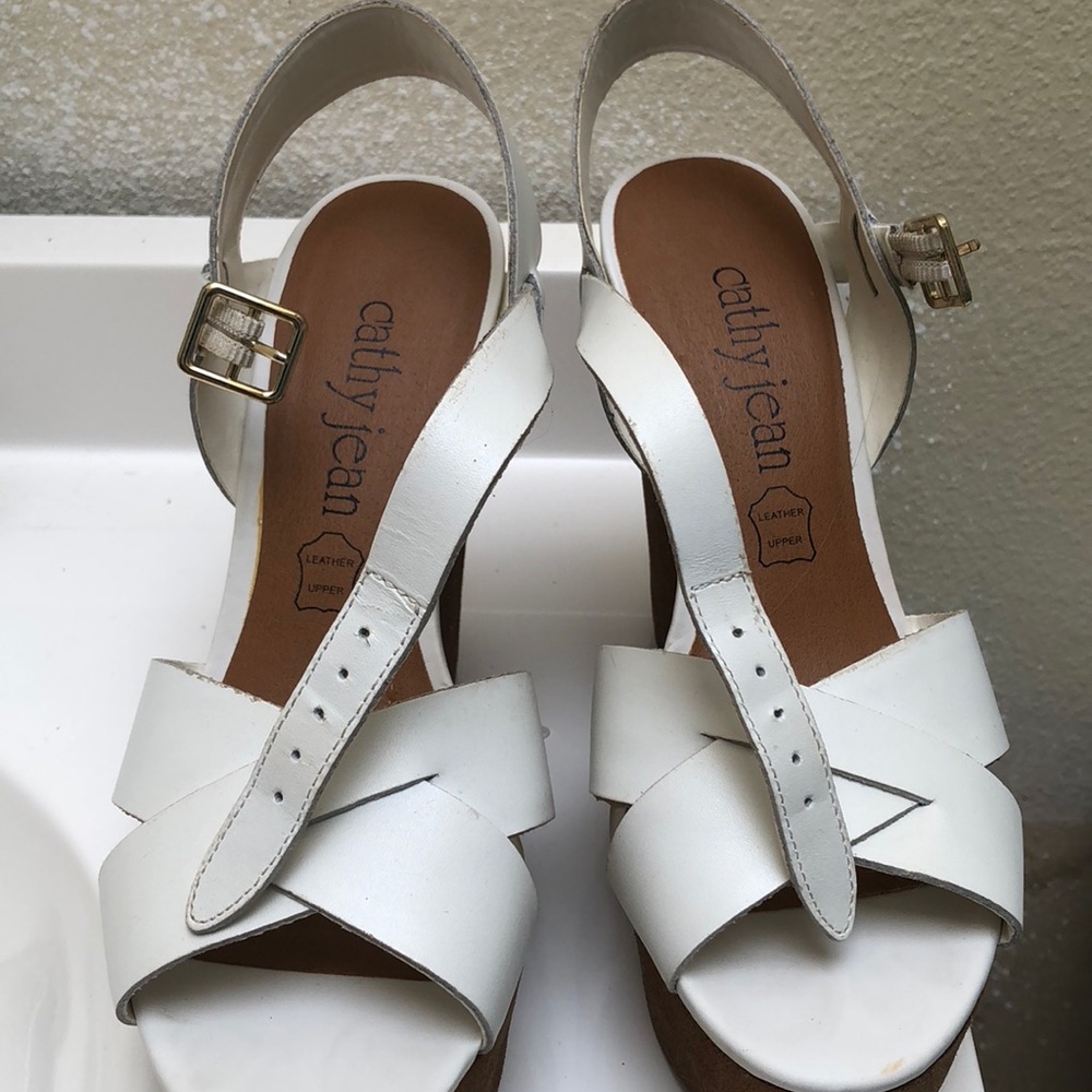STILL FOR SALE!! Cathy Jean Leather Wedges